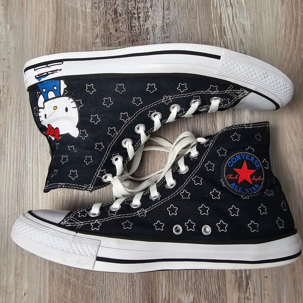Converse x Hello Kitty Chuck Taylor All Star High W10 M8 Black 163919F